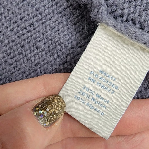 BODEN Open Front Wool Alpaca Cardigan Sweater Short Sleeve Women US Sz 8 Pockets - Picture 5 of 14